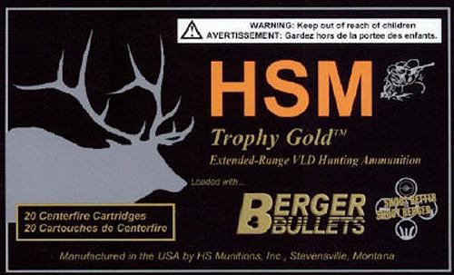 HSM 338 378 Weatherby Mag 250 Grain Berger Hybrid VLD